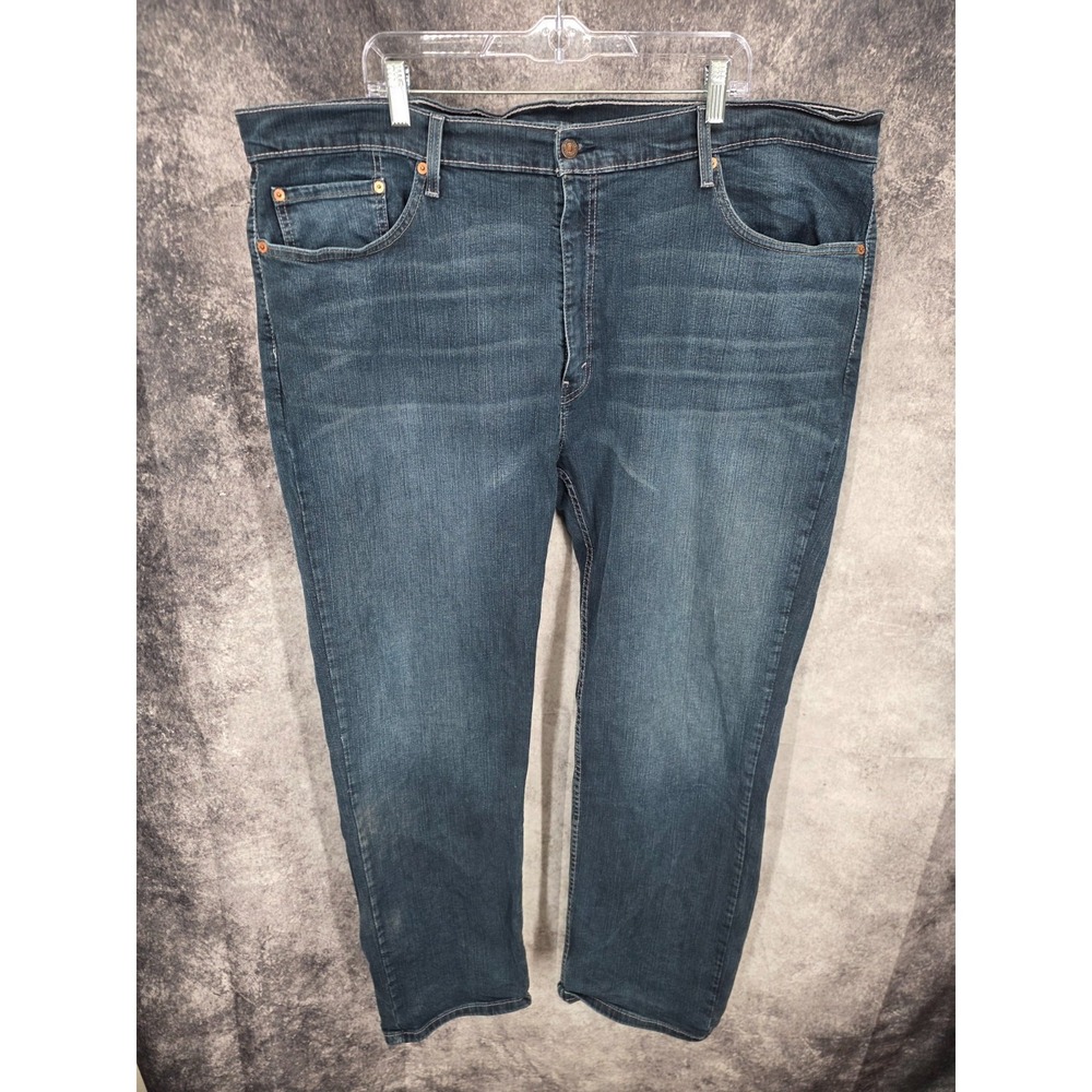 Levis 559 Jeans Mens 46 X 32 Blue Relaxed Fit Straight Whiskers Tag 44x32